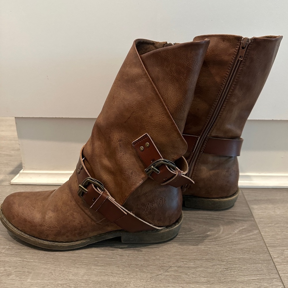 Blowfish Mid Calf Brown Boots